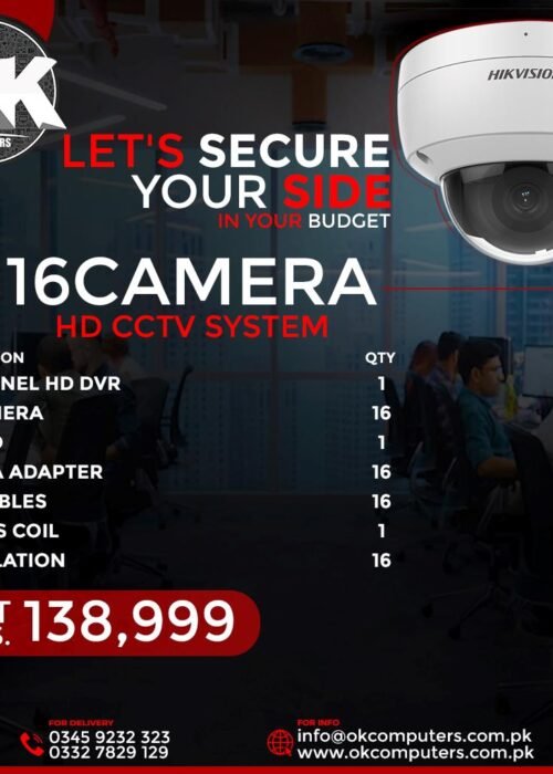 16 Camera HD CCTV Package – Hikvision 2MP Enterprise Security System