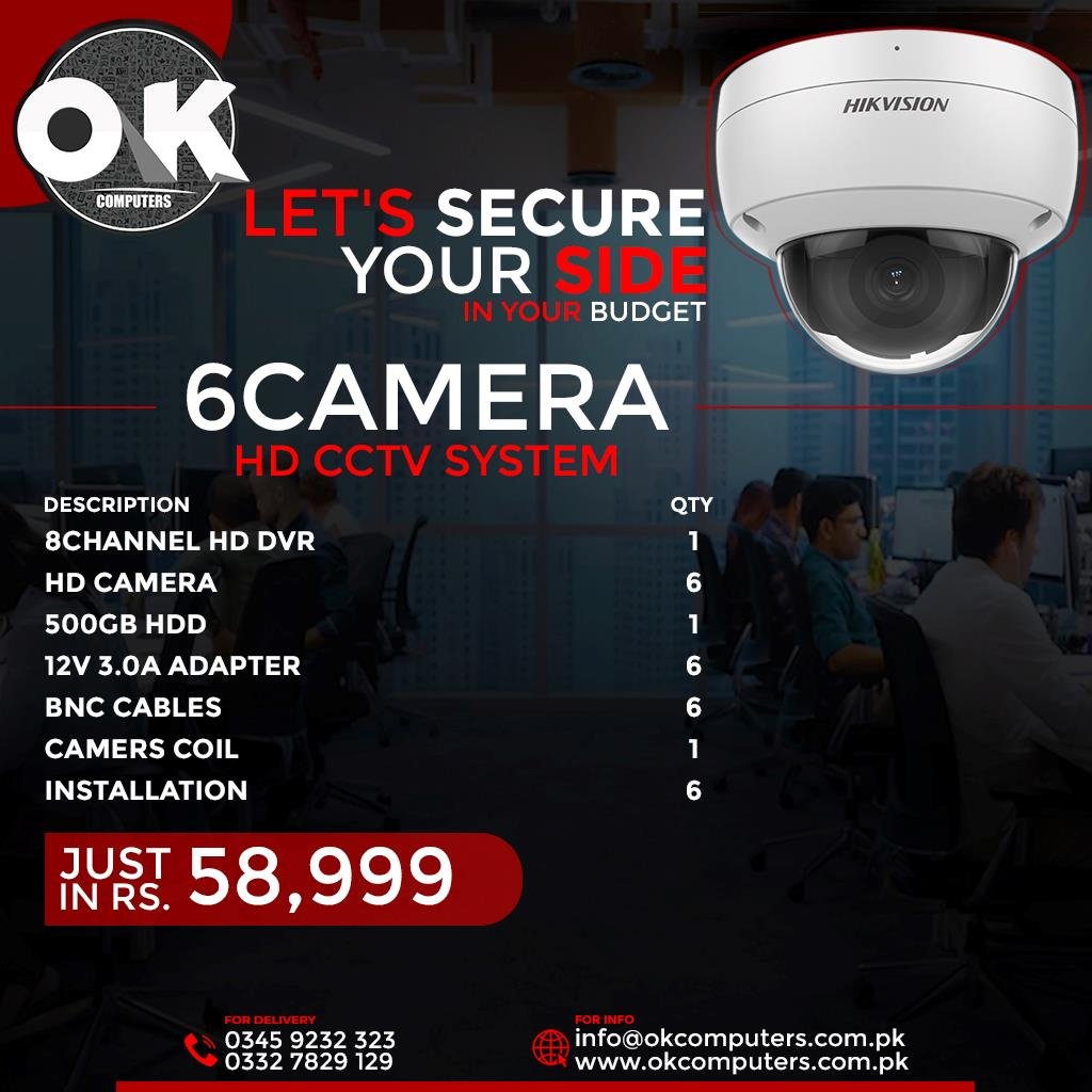 8 Camera HD CCTV Package – Hikvision 2MP Commercial Security Solution