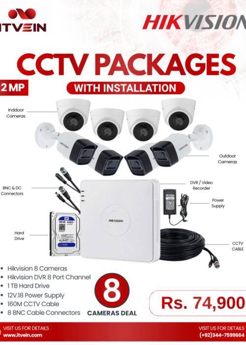 8 CCTV CAMERAS PACKGE