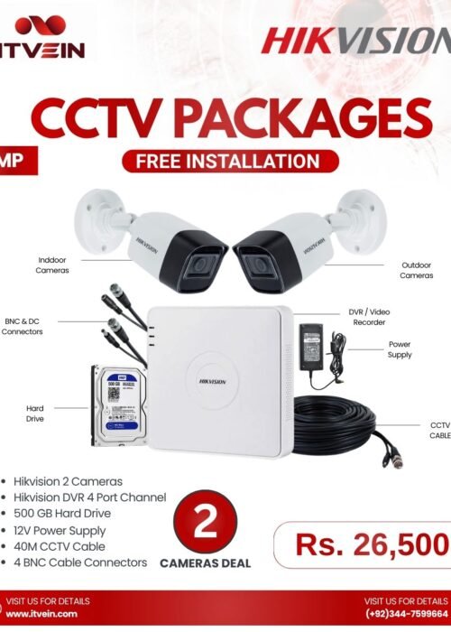 2 cctv Cameras Package